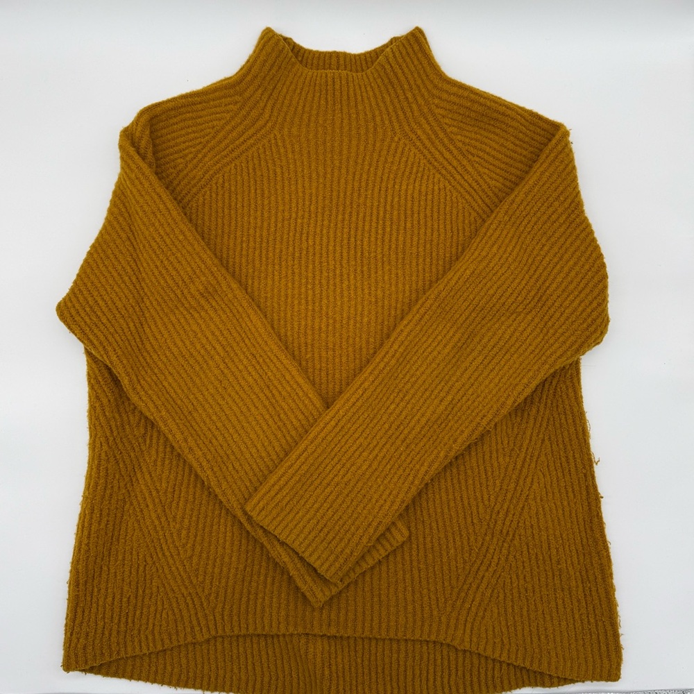 Madewell Mustard Turtleneck Sweater